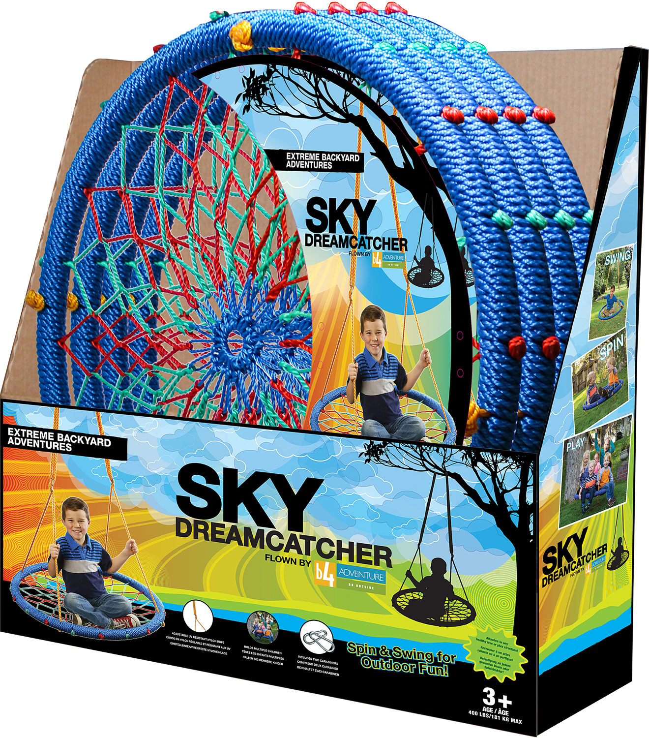 38" Sky Dreamcatcher Swing- Blue Classic