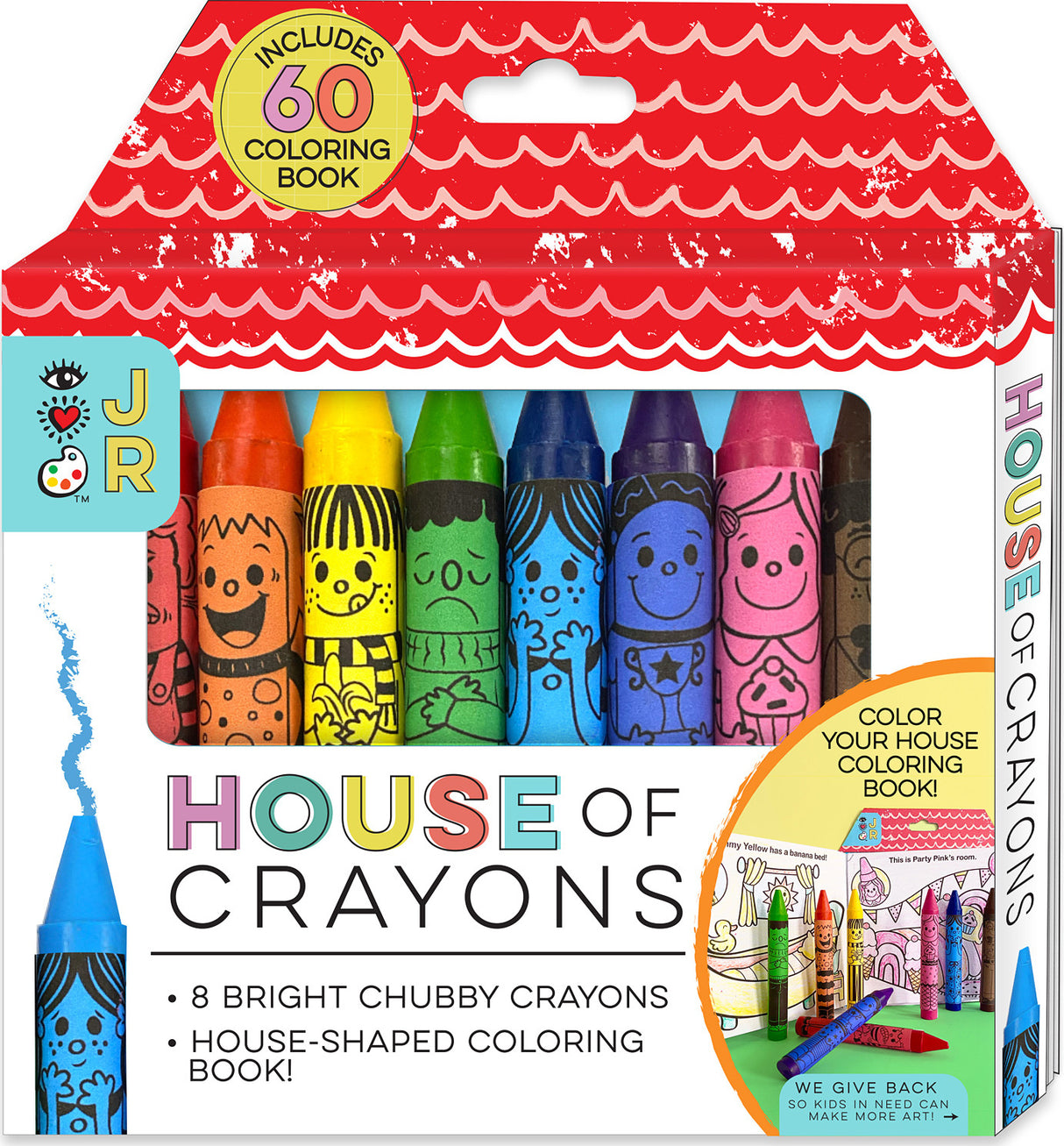 House of Crayons with Coloring Book