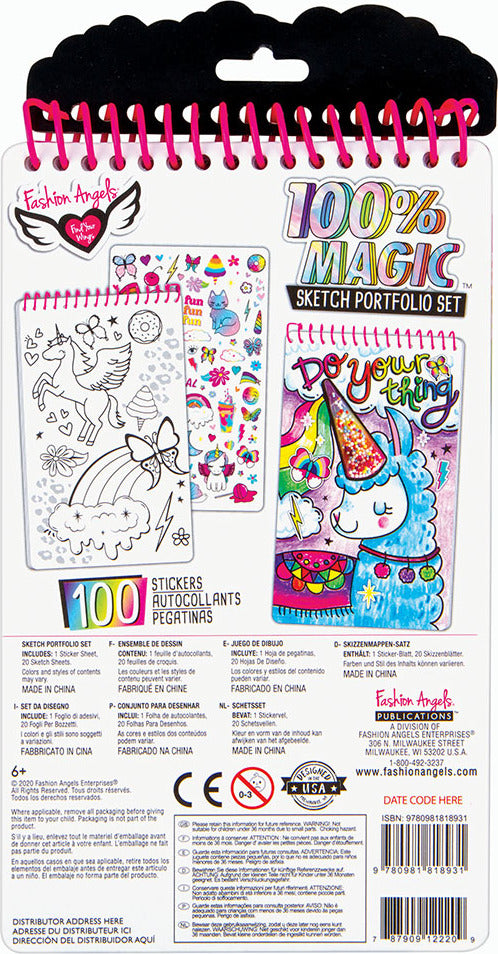 Unicorn Fantasy Compact Sketch Portfolio