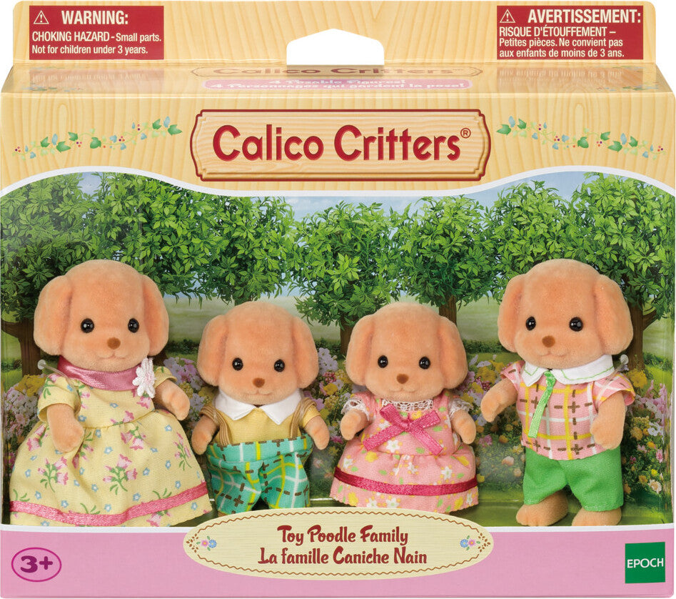 Calico Critters Toy Poodle Family