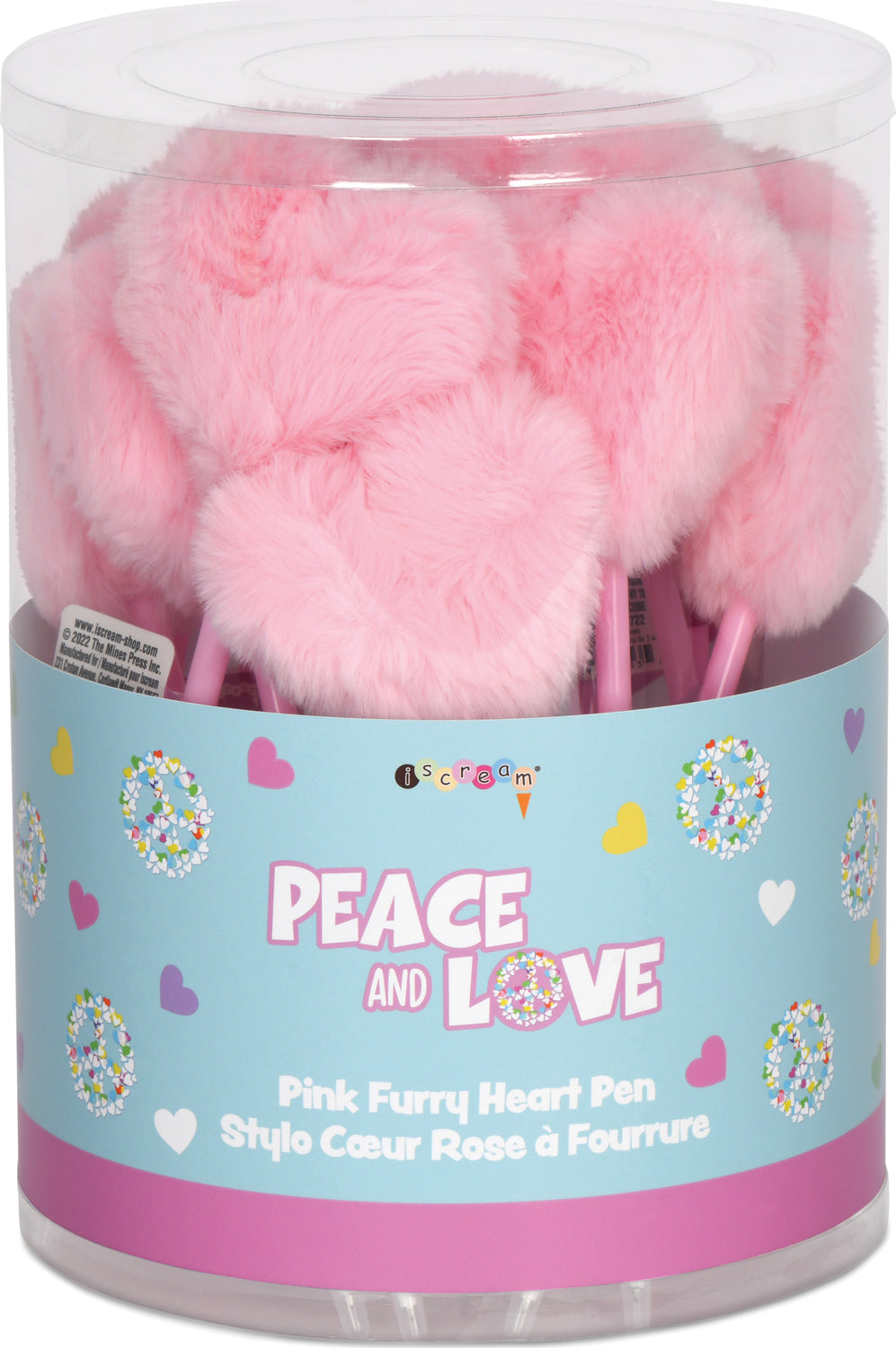 Pink Furry Heart Pen