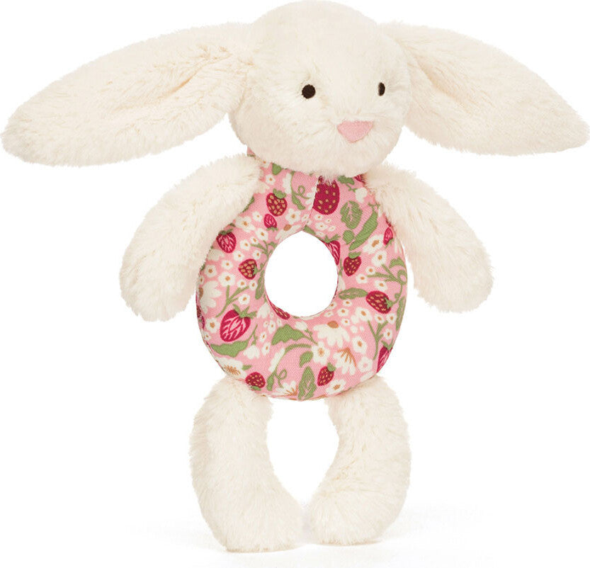 Blossom Cream Bunny 'Berry' Ring Rattle