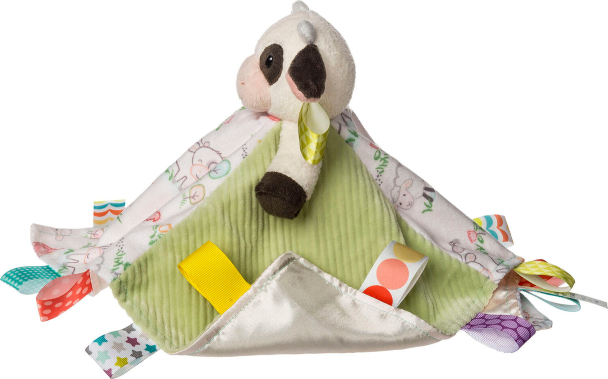 Taggies Buttercup Cow Character Blanket - 13x13"