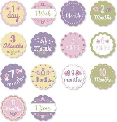 Lulujo "Isn't She Lovely" Baby's First Year Blanket & Cards Set