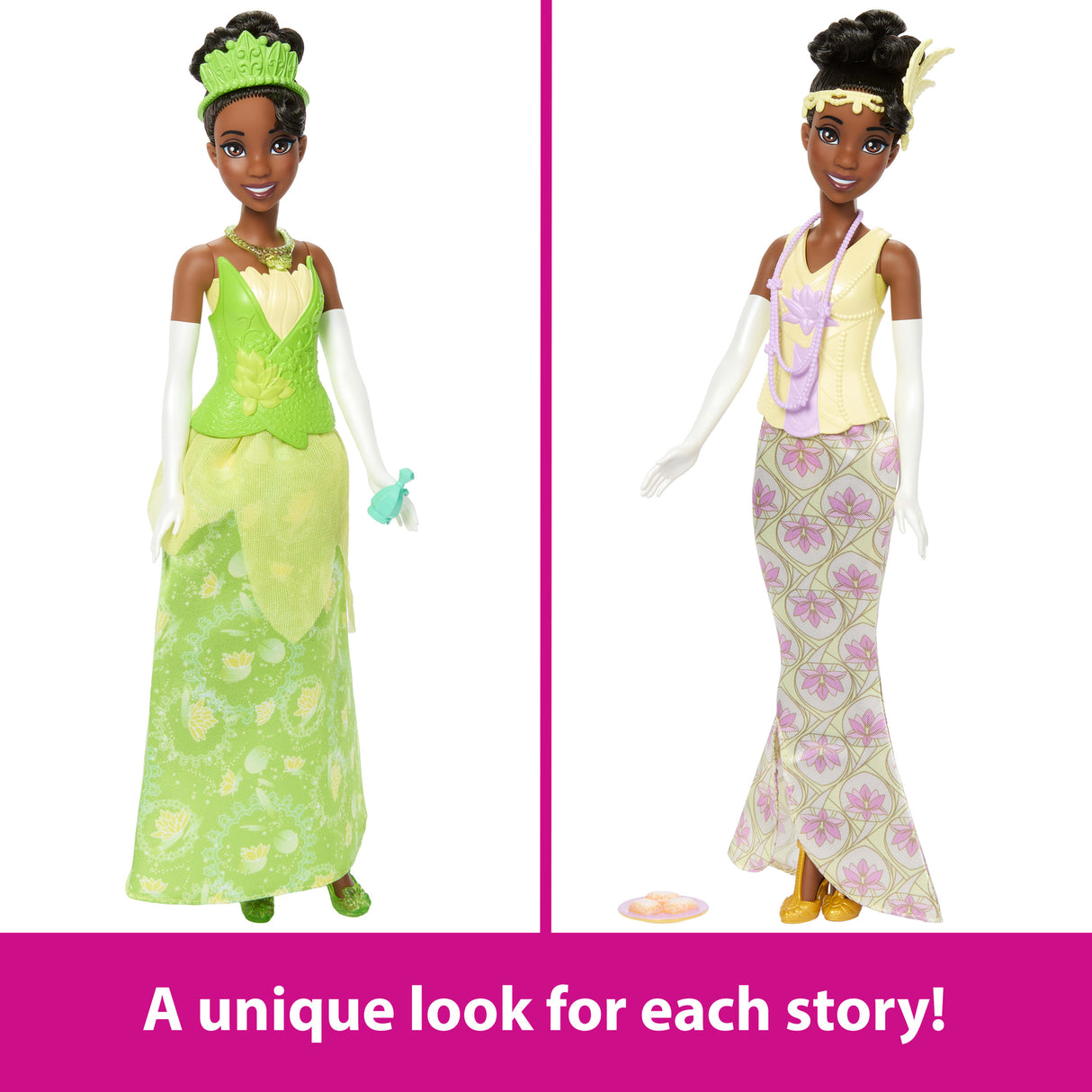 Disney Princess Tiana 2-in-1 Stories Fashion Doll