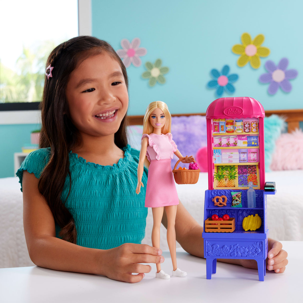 Barbie and Teresa Recipe for Friendship Malibu at the Market Doll and Playset