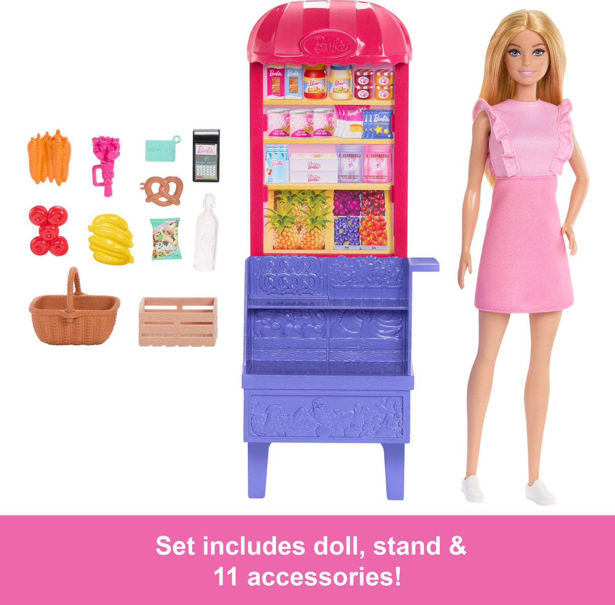 Barbie and Teresa Recipe for Friendship Malibu at the Market Doll and Playset