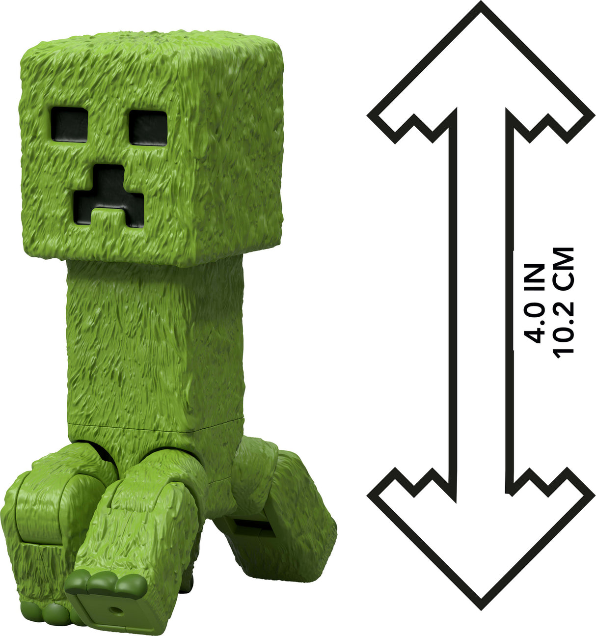 Minecraft Creeper Action Figure & Accessories, 4-inch Toy Set Inspired by A Minecraft Movie
