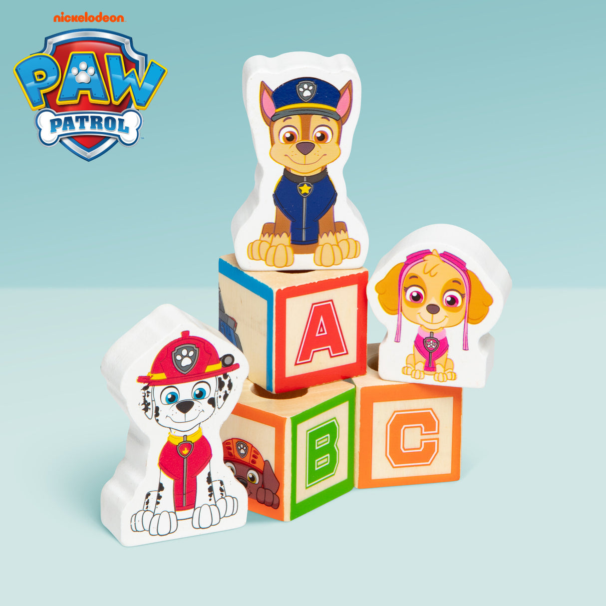 Paw Patrol Wooden ABC Block Truck