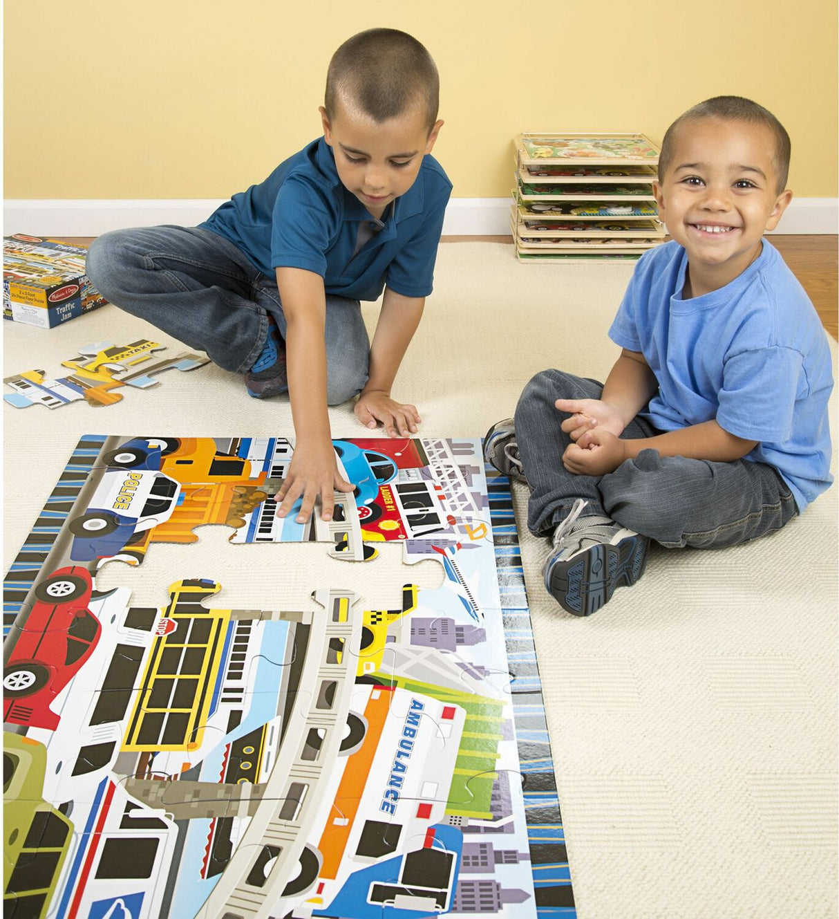 Traffic Jam Floor Puzzle - 24 Pieces