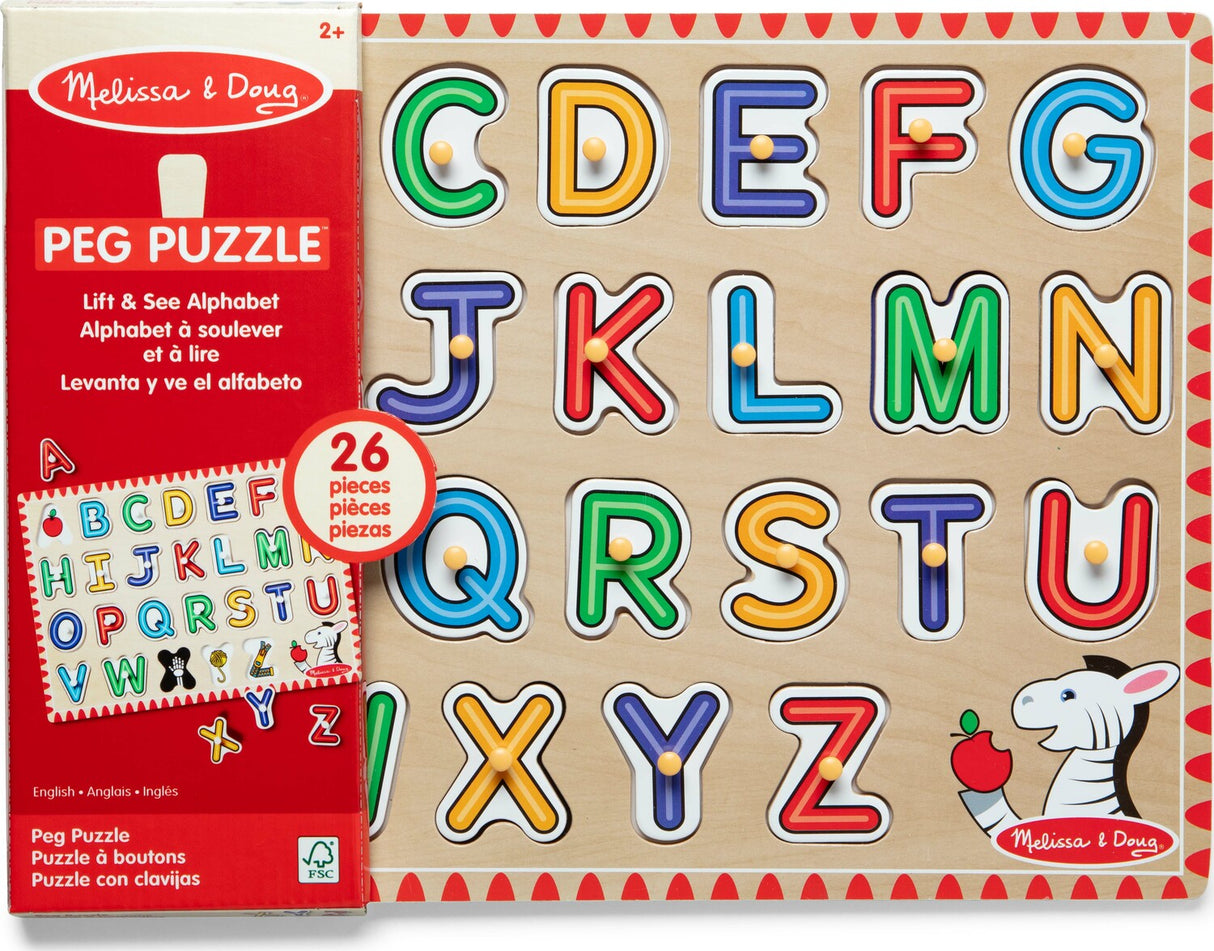 See-Inside Alphabet Peg Puzzle (UC) - 26 Pieces