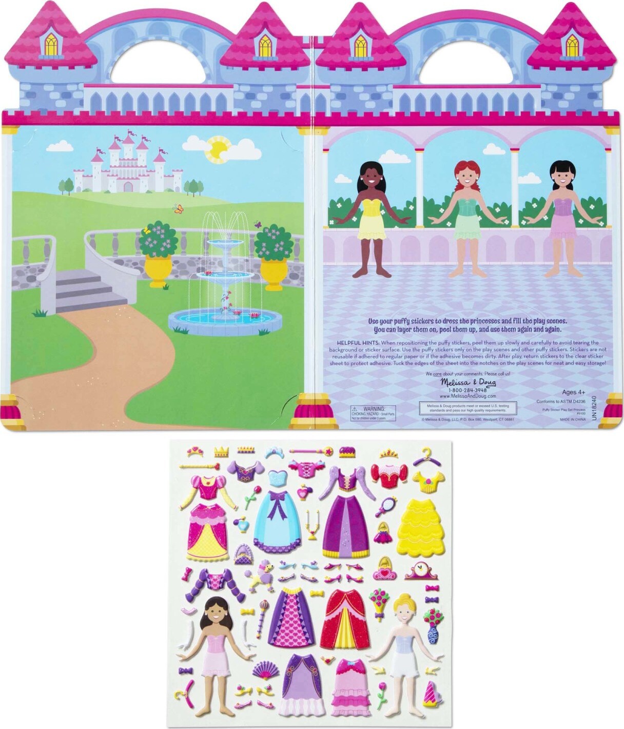 Puffy Stickers Play Set: Princess