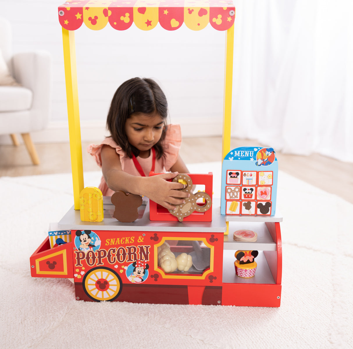 Disney Snacks & Popcorn Wooden Food Counter