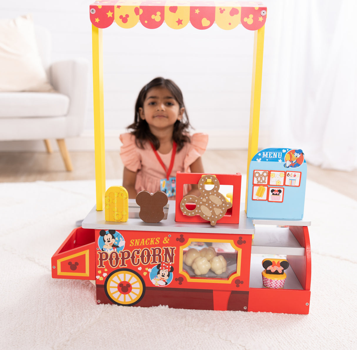 Disney Snacks & Popcorn Wooden Food Counter