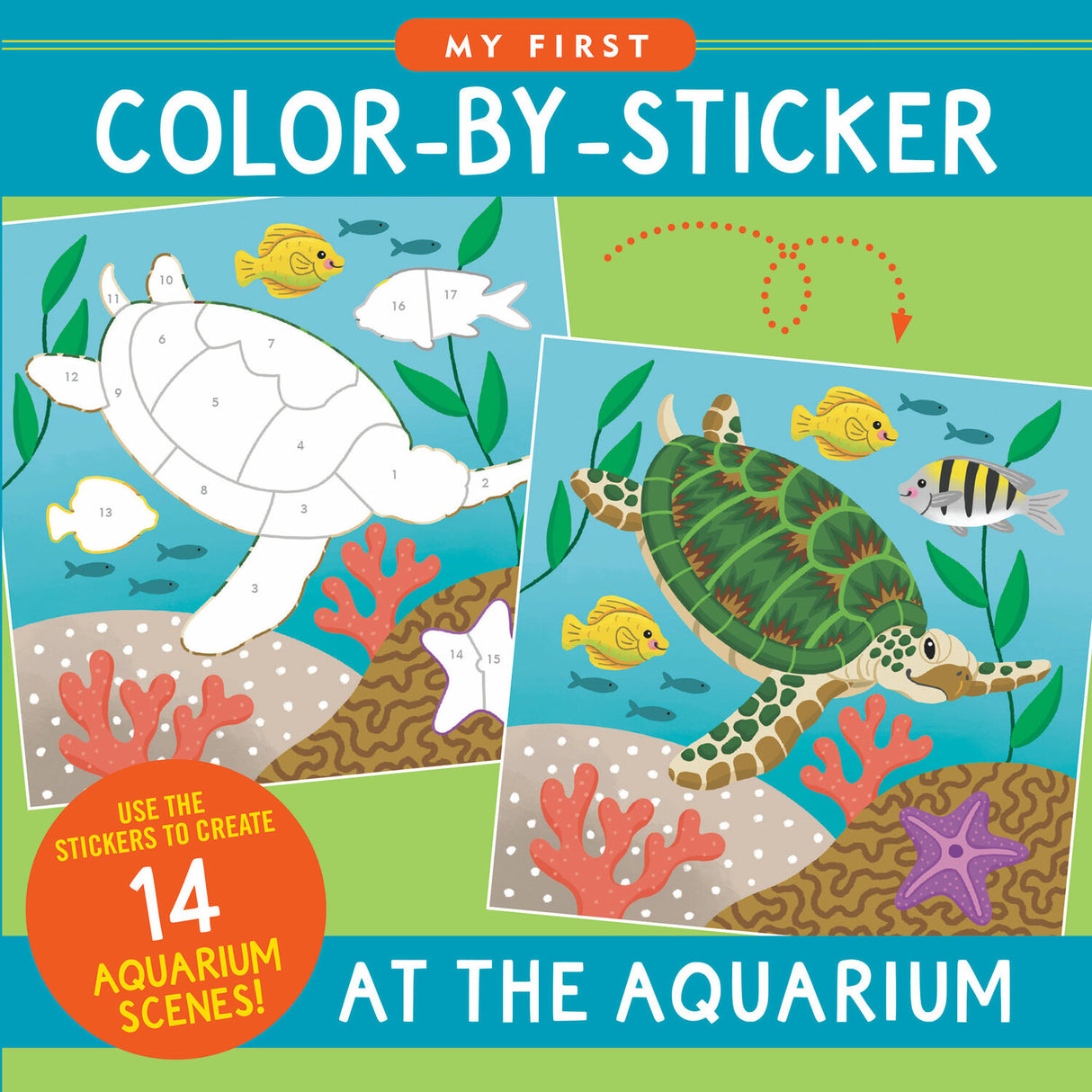 My First Color-by-Sticker Book - At the Aquarium