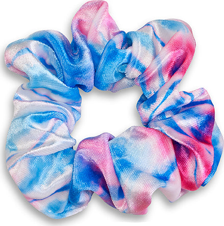 Tie Dye Hair Scrunchies (Pink, Blue, Lavender & White)