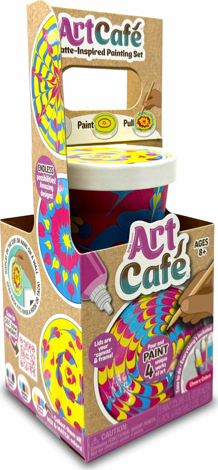 Art Café Latte-Inspired Painting Set - Cheery Colors