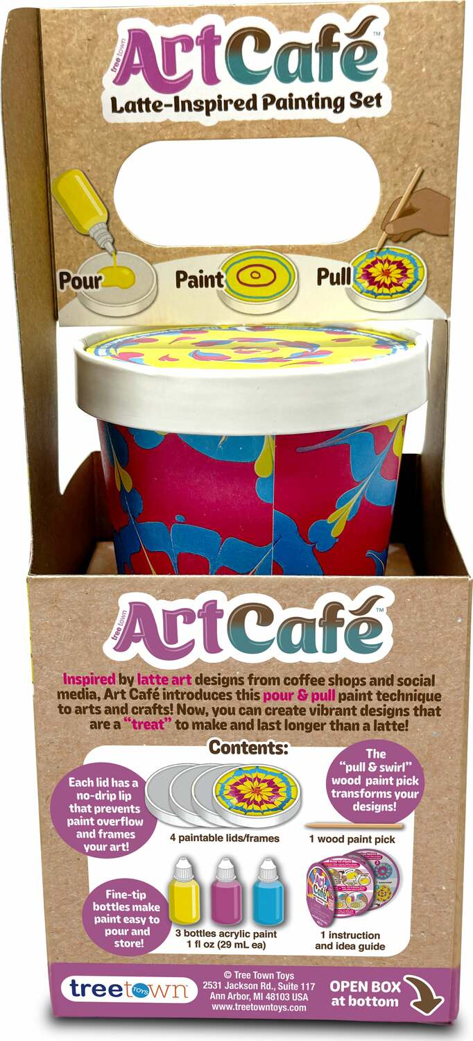 Art Café Latte-Inspired Painting Set - Cheery Colors