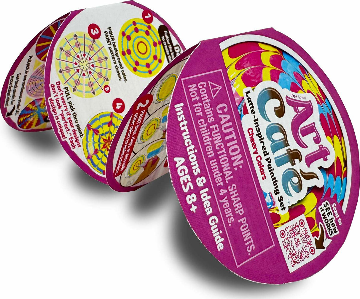 Art Café Latte-Inspired Painting Set - Cheery Colors