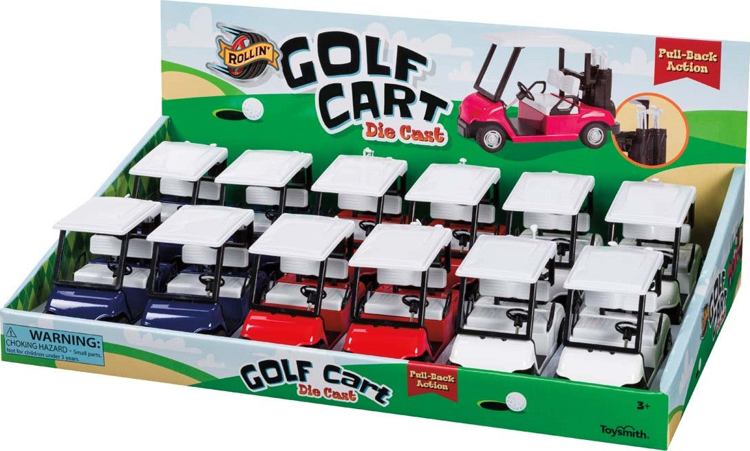Rollin' Pull Back Golf Cart (Assorted)