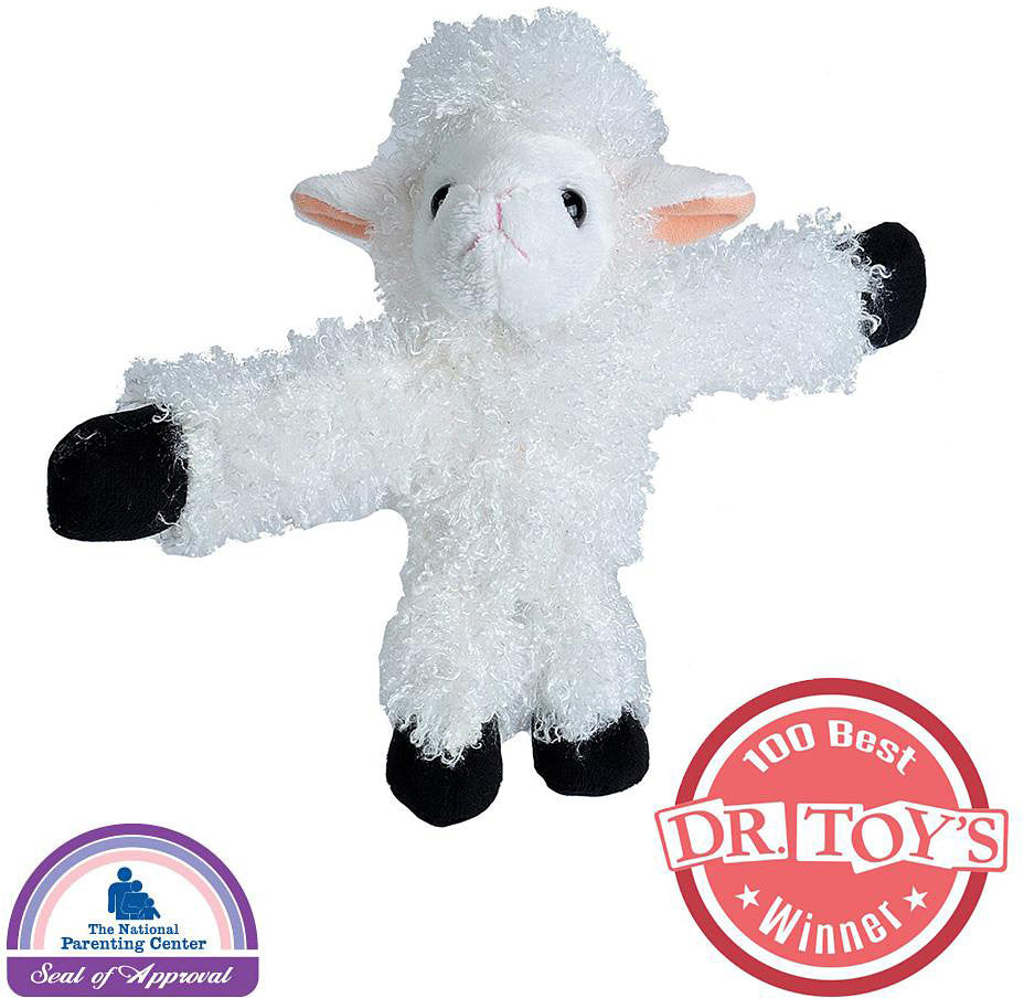 Huggers White Lamb Stuffed Animal- 8"