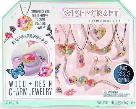 Wood and Resin Charm Jewelry