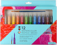 iHeart Art 12 Watercolors Pastels Brush, Color Paint In 1