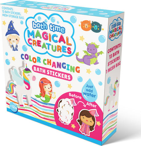 Colour Changing Bath Stickers - Magical Creatures