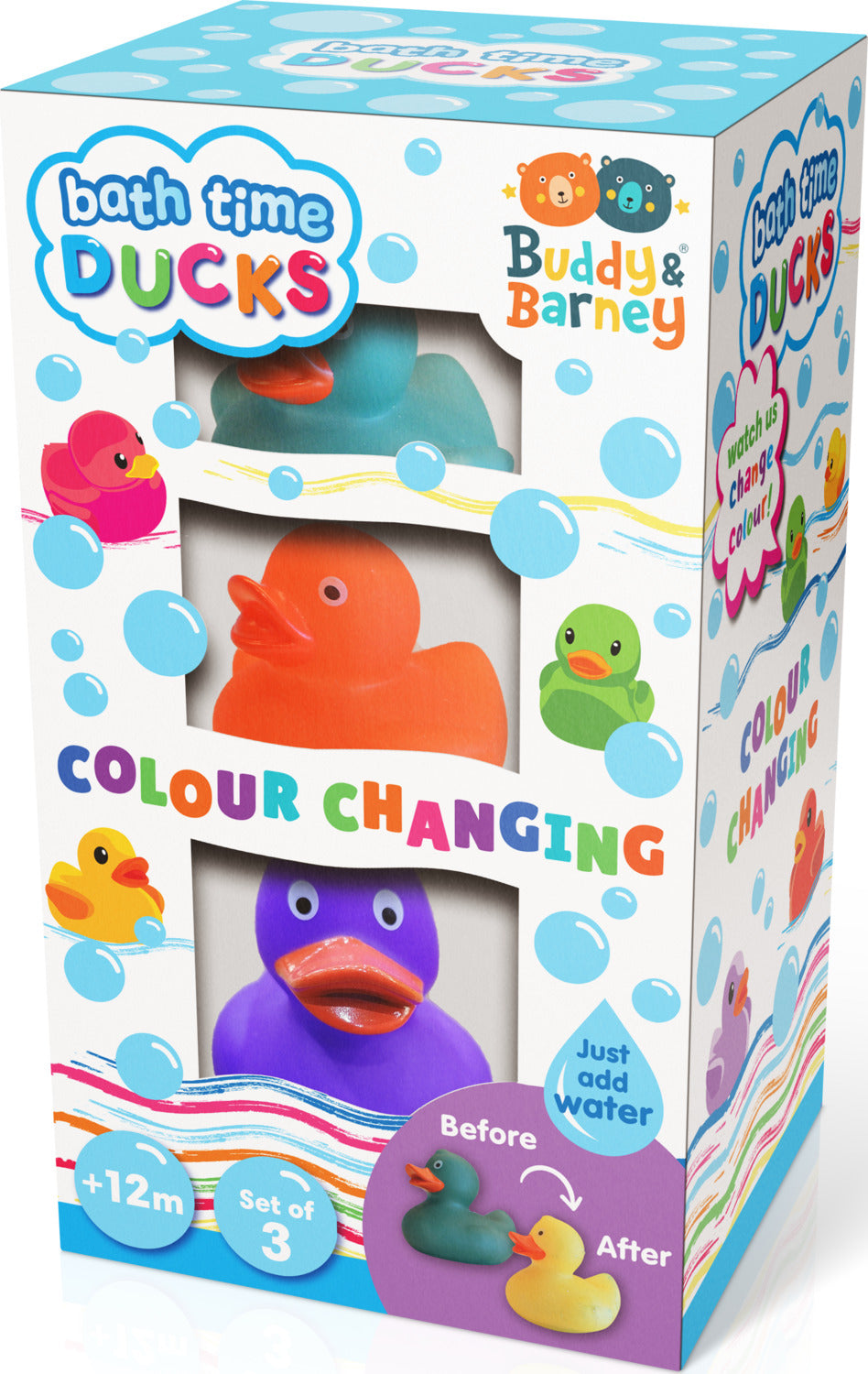 Colour Changing Bath Ducks - Set of 3