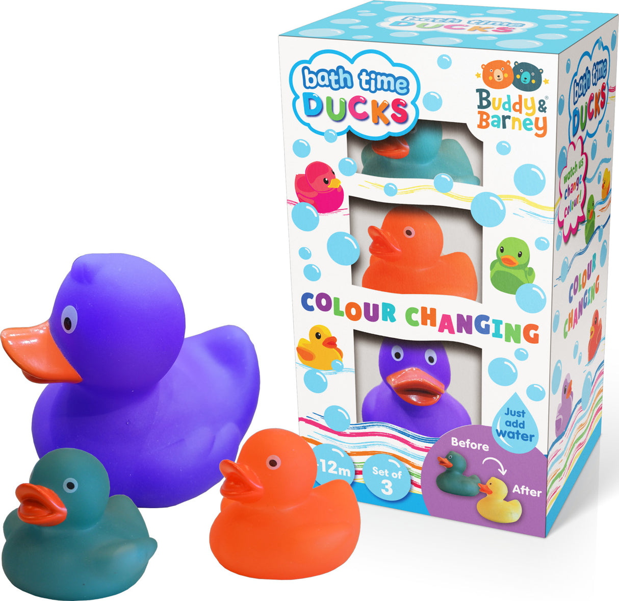 Colour Changing Bath Ducks - Set of 3