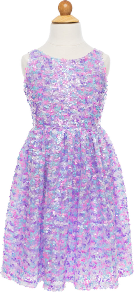 Purple Party Sequins Dress (size 3-4)