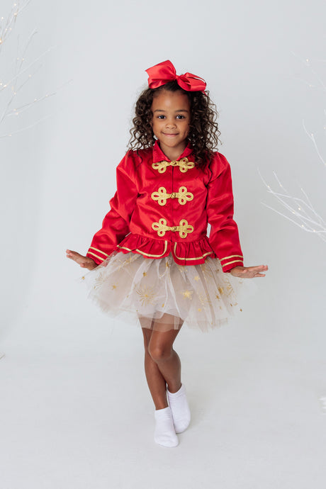 Sparkle Star Tutu, White & Gold (Size 4-6)