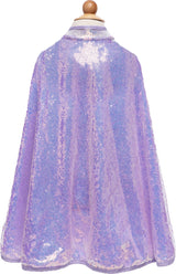 Lilac Sequins Cape (Size 3-4)