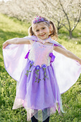 Lilac Sequins Cape (Size 3-4)