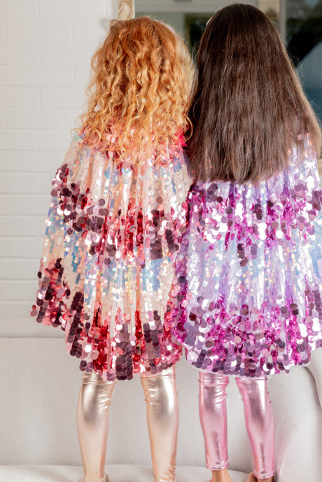 The 5th Avenue Purple Pailette Cape (Size 4-6)