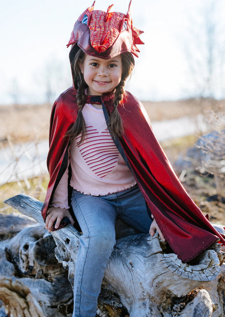 Ruby the Metallic Dragon Cape (Size 5-6)