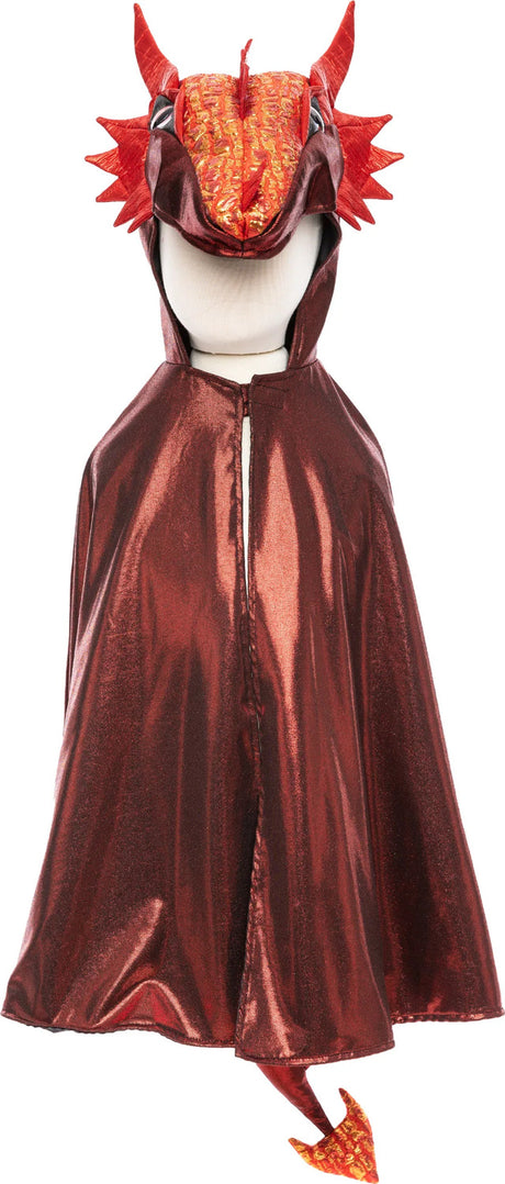 Ruby the Metallic Dragon Cape (Size 5-6)