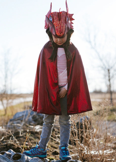 Ruby the Metallic Dragon Cape (Size 5-6)