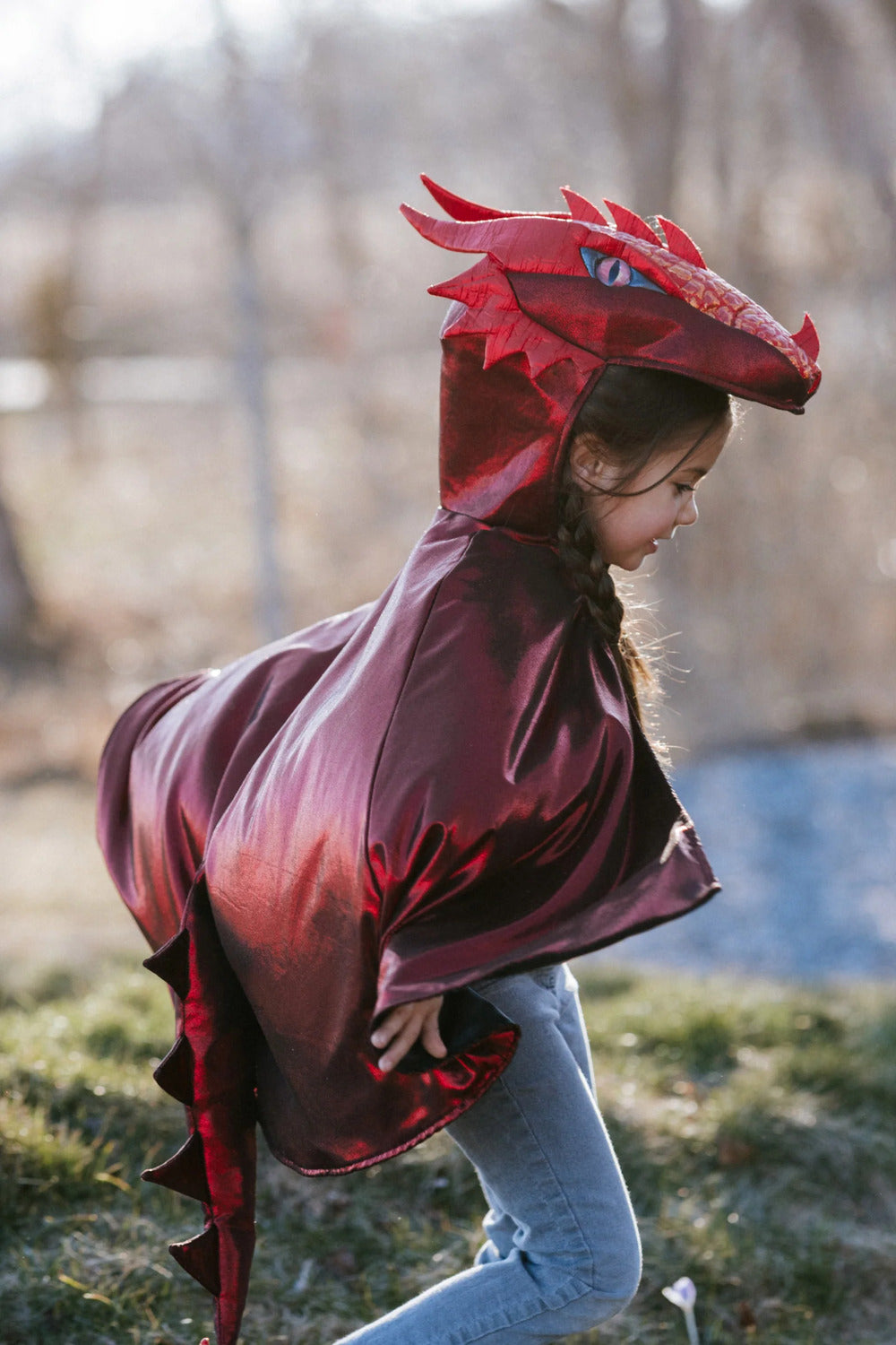 Ruby the Metallic Dragon Cape (Size 5-6)