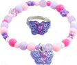 Sparkle Butterfly Bracelet & Ring Set