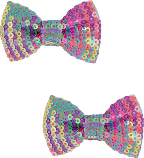 Rainbow Sequins Bows