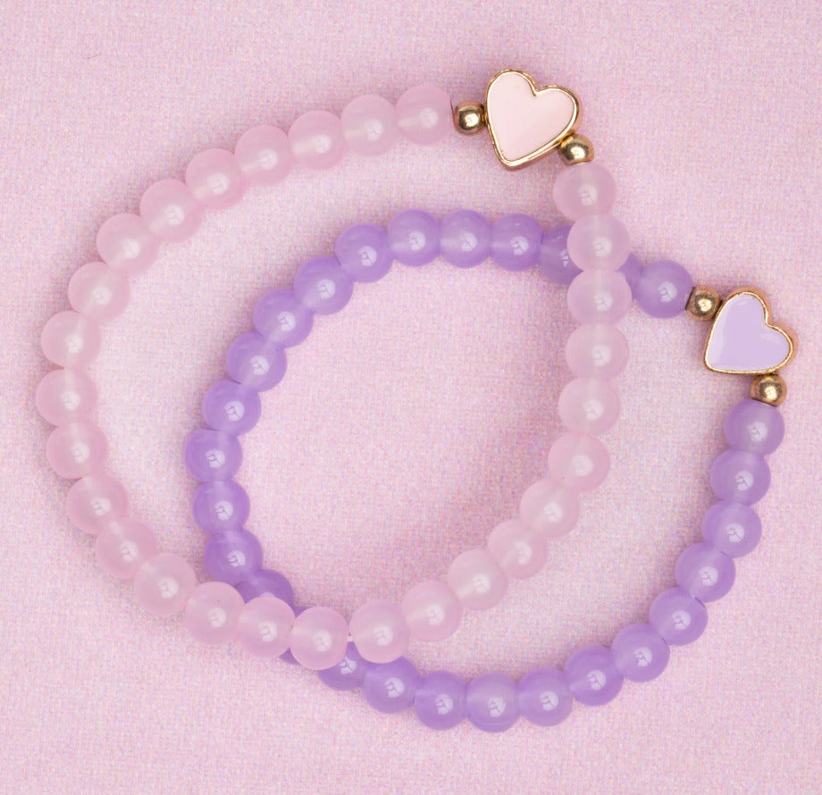 Boutique Chic With all My Heart Bracelets, 2pcs