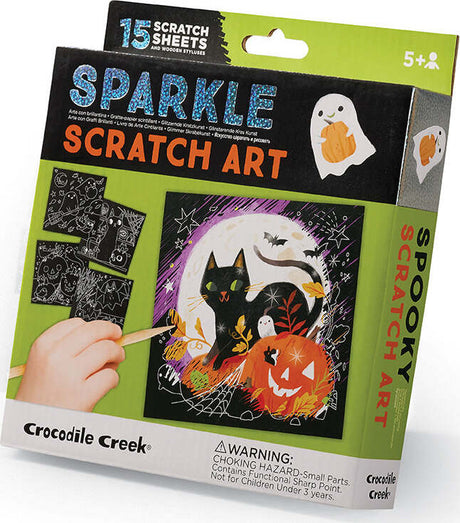 Sparkle Scratch Art - Spooky