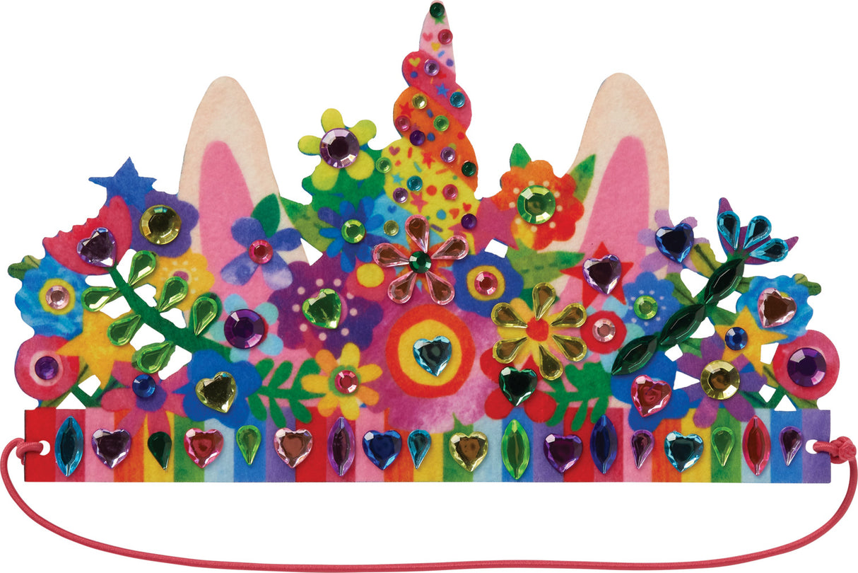 Jewel Art Crowns - Unicorn Flowers