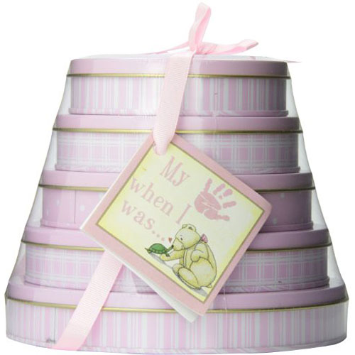 Child to Cherish Handprints Tower Of Time Kit in Pink