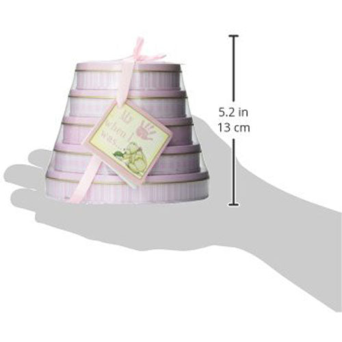 Child to Cherish Handprints Tower Of Time Kit in Pink