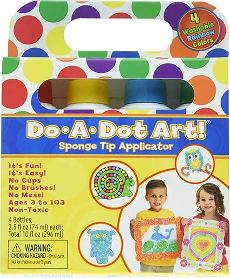 Rainbow 4 Pack Dot Markers (Washable)