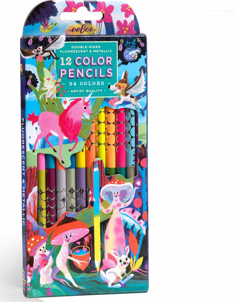 Magical Creatures 12 Double Sided Pencils