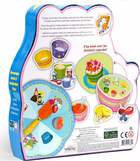 Cupcake Shaped Spinner Game