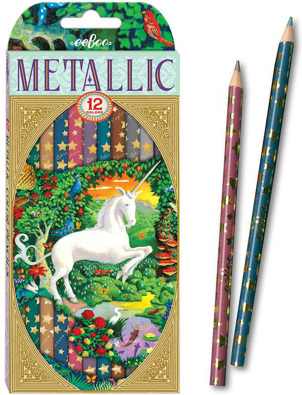 Unicorn 12 Metallic Color Pencils